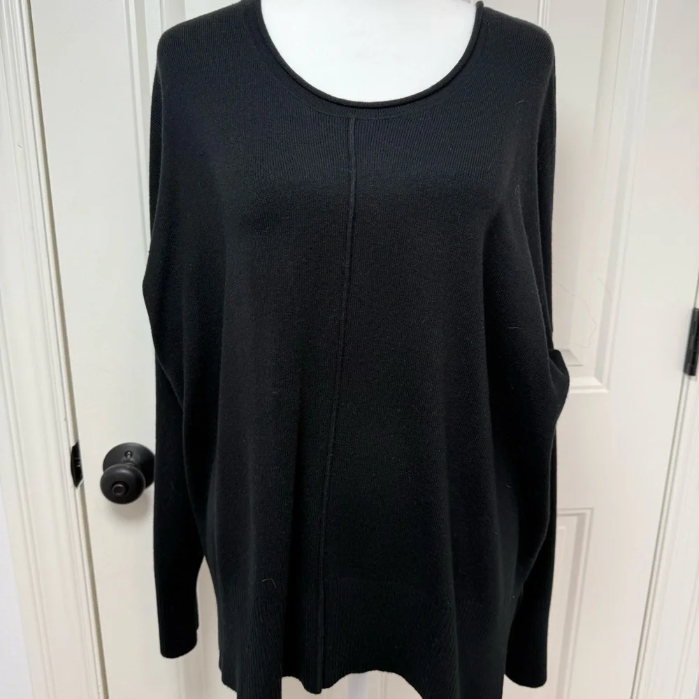 French Connection Black Long Sleeve Sweater - Picture 2 of 4